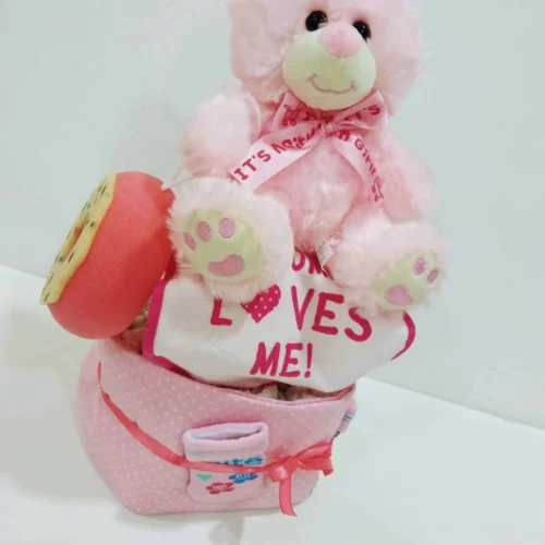 Μωρότουρτα (Diapercake) ροζ 2