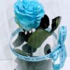 Forever Roses γαλάζιο σε γυάλινη καμπάνα