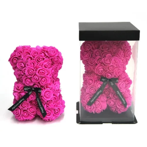 Rose Bear Φούξια 25cm
