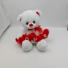 Αρκούδος Love 40cm 3 Αρκούδος λευκός love 30cm με κόκκινες καρδιές - Dragatakis Flowers Μαρούσι