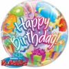 Μπαλόνι Happy Birthday Surprise 55cm Bubble – Διάφανο Μπαλόνι με Ήλιο 2 Πολύχρωμο διάφανο μπαλόνι Happy Birthday Bubble 55cm με ήλιο - Dragatakis Flowers